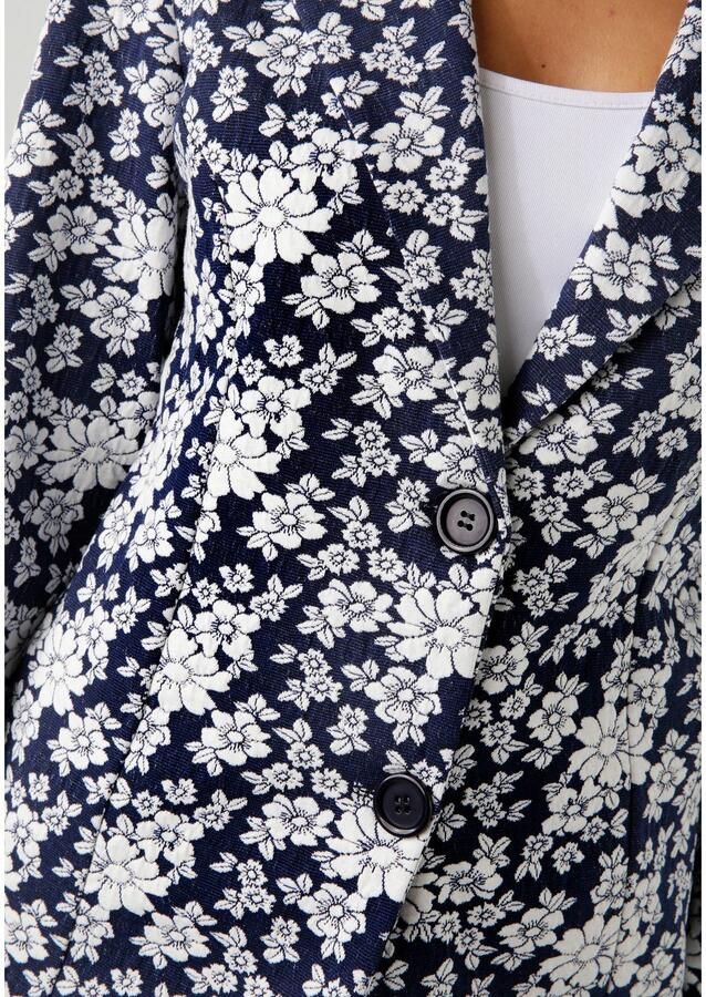 Aniston CASUAL Sweatblazer met expressief bloemenmotief - Foto 3