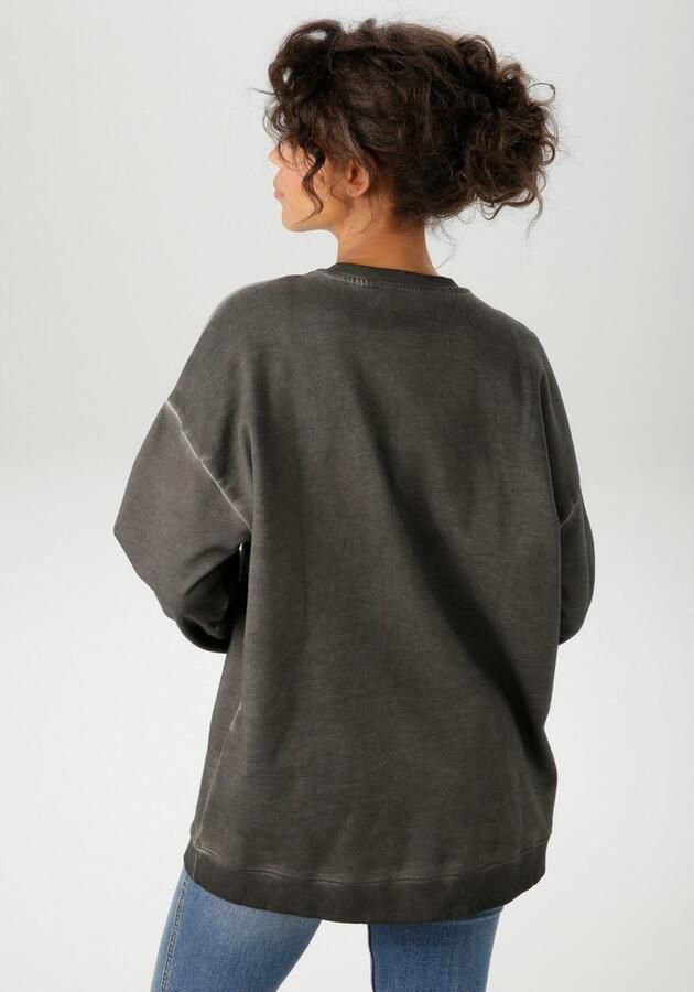 Aniston CASUAL Sweatshirt bedrukt met pittige kersen en opschriften nieuwe collectie - Foto 5