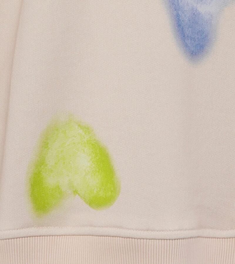 Aniston CASUAL Sweatshirt met batik-harten bedrukt