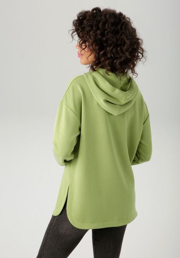 Aniston CASUAL Sweatshirt met bindband aan de capuchon nieuwe collectie - Foto 5