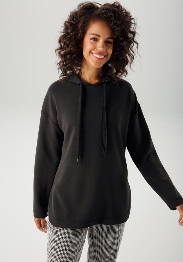 Aniston CASUAL Sweatshirt met bindband aan de capuchon nieuwe collectie - Foto 7