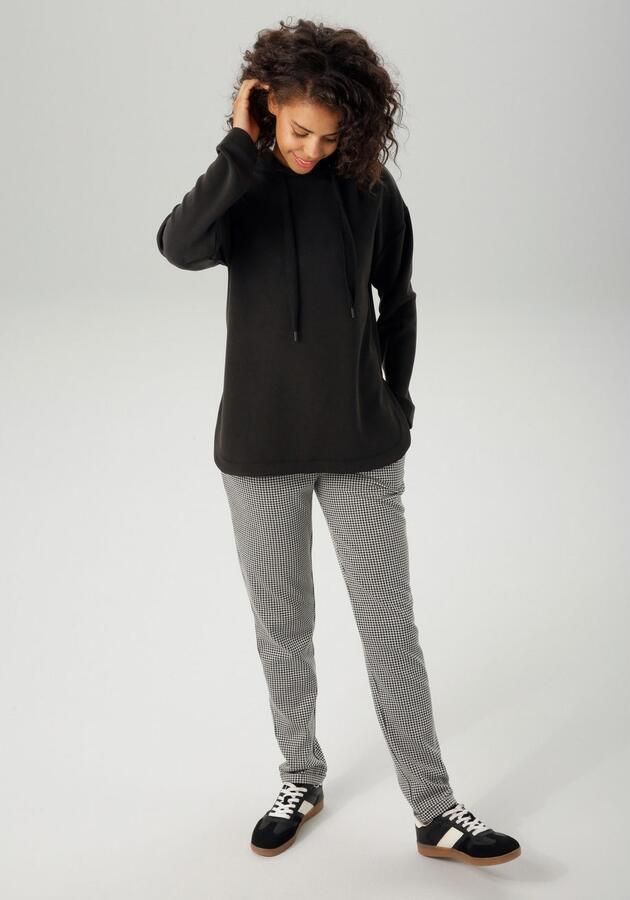 Aniston CASUAL Sweatshirt met bindband aan de capuchon nieuwe collectie - Foto 5
