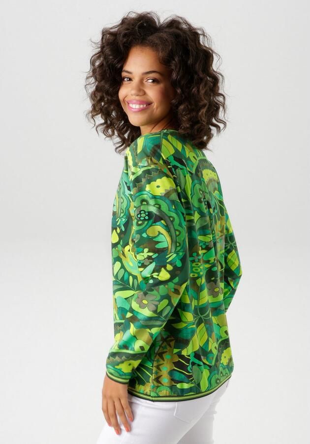 Aniston CASUAL Sweatshirt met extravagante print in batik-stijl - Foto 4