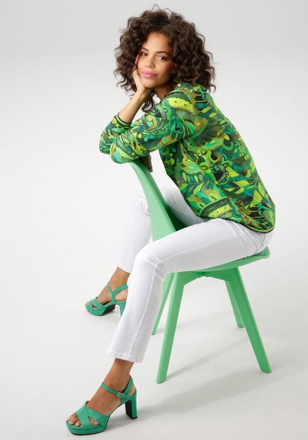 Aniston CASUAL Sweatshirt met extravagante print in batik-stijl - Foto 6