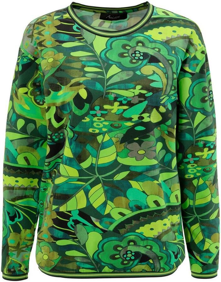 Aniston CASUAL Sweatshirt met extravagante print in batik-stijl - Foto 2