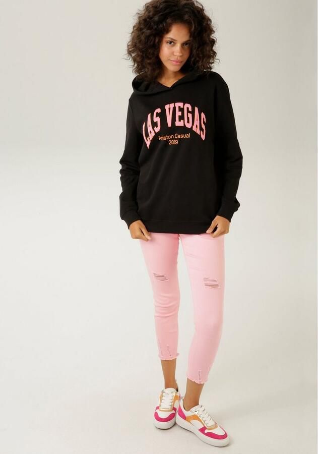 Aniston CASUAL Sweatshirt met geborduurd "las vegas" detail - Foto 2