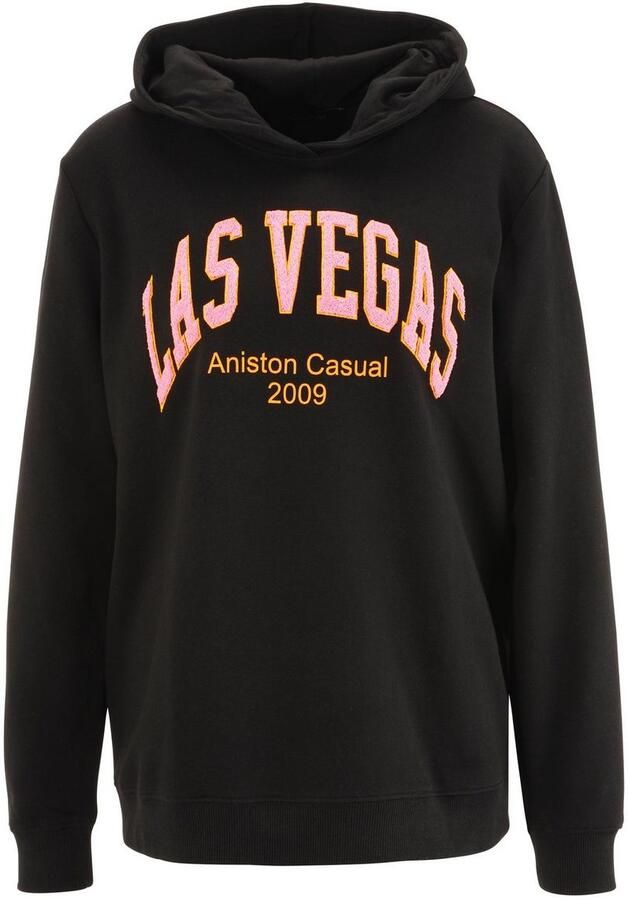 Aniston CASUAL Sweatshirt met geborduurd "las vegas" detail - Foto 5