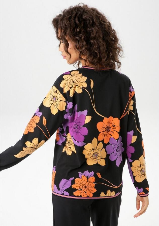 Aniston CASUAL Sweatshirt met grootvlak bloemen bedrukt - Foto 3