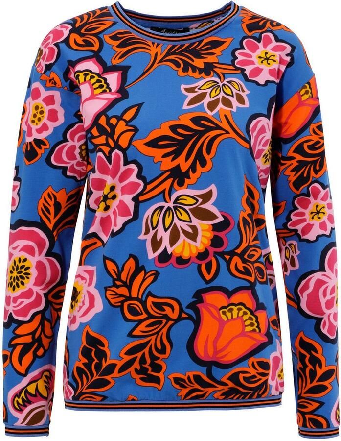 Aniston CASUAL Sweatshirt met grootvlak grafische bloemenprint - Foto 2