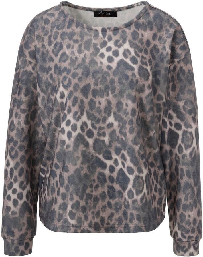 Aniston CASUAL Sweatshirt met trendy luipaardprint elk stuk uniek nieuwe collectie - Foto 2