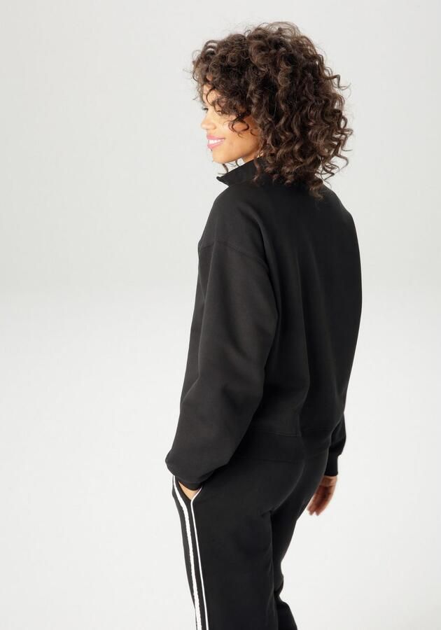 Aniston CASUAL Sweatshirt uitgebreid versierd met borduursel en kanten banden nieuwe collectie - Foto 4