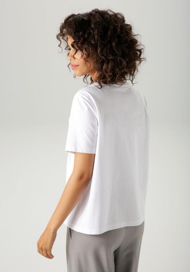 Aniston CASUAL T-shirt bedrukt met kreeften en opschriften nieuwe collectie - Foto 4