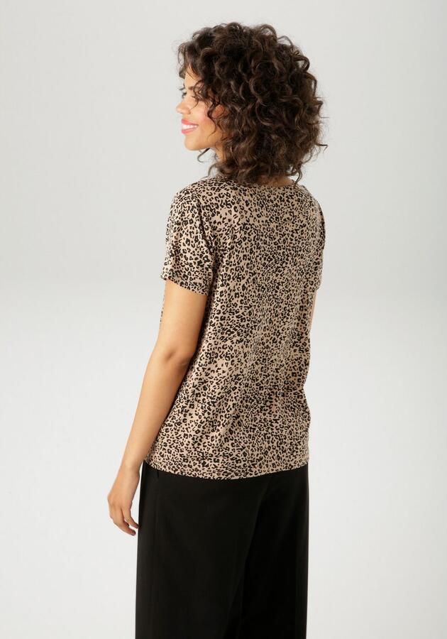 Aniston CASUAL T-shirt in luipaardprint met state t-belettering nieuwe collectie - Foto 4