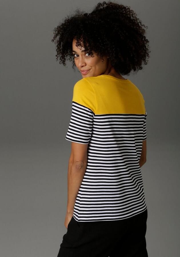 Aniston CASUAL T-shirt in marine-look - Foto 2