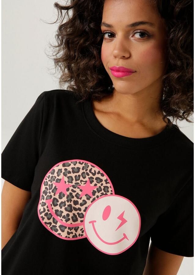 Aniston CASUAL T-shirt met coole smileys print - Foto 2