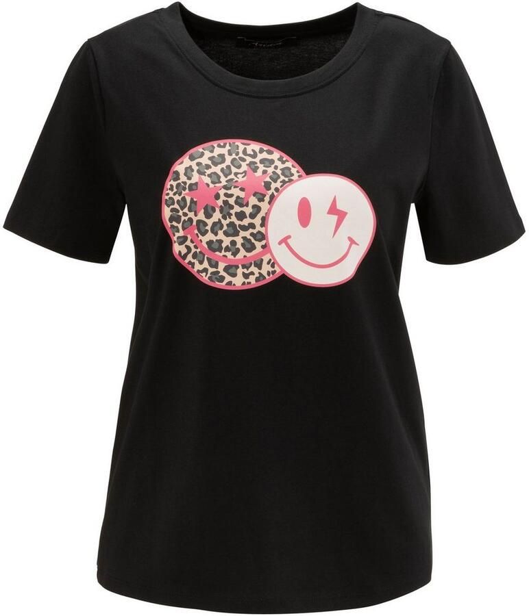 Aniston CASUAL T-shirt met coole smileys print