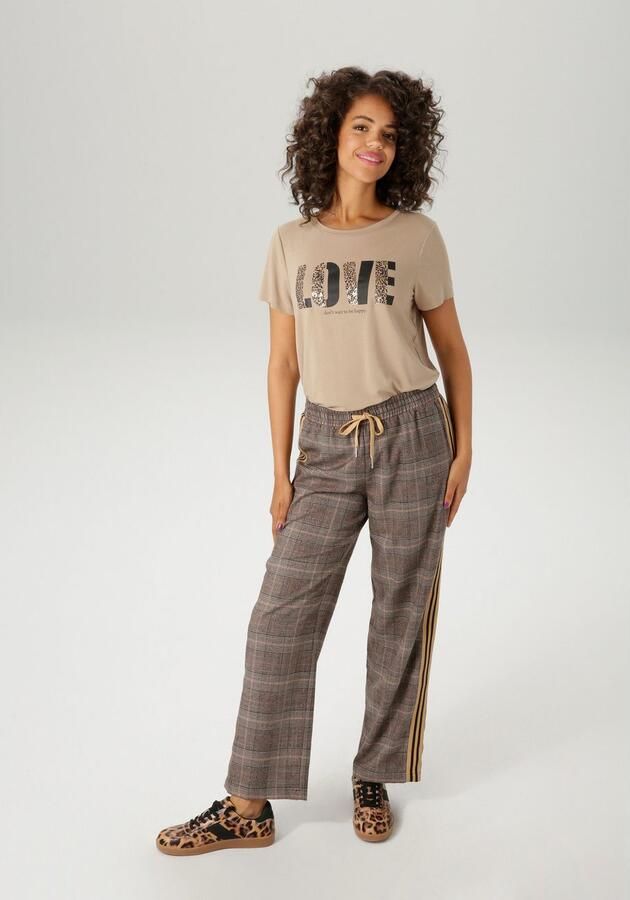 Aniston CASUAL T-shirt met folieprint versierd "love"-opschrift nieuwe collectie - Foto 6