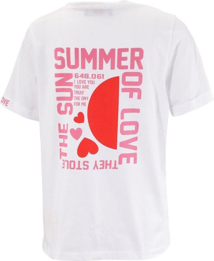 Aniston CASUAL T-shirt met hartjes en bedrukte achterkant - Foto 2