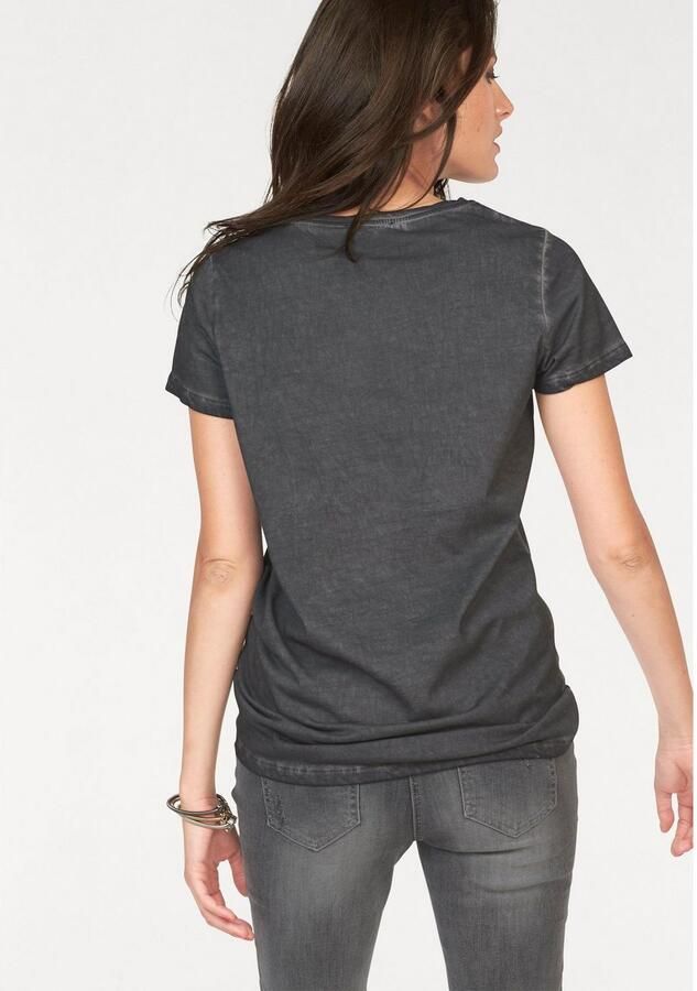 Aniston CASUAL T-shirt met oil-dyed-wassing - Foto 4