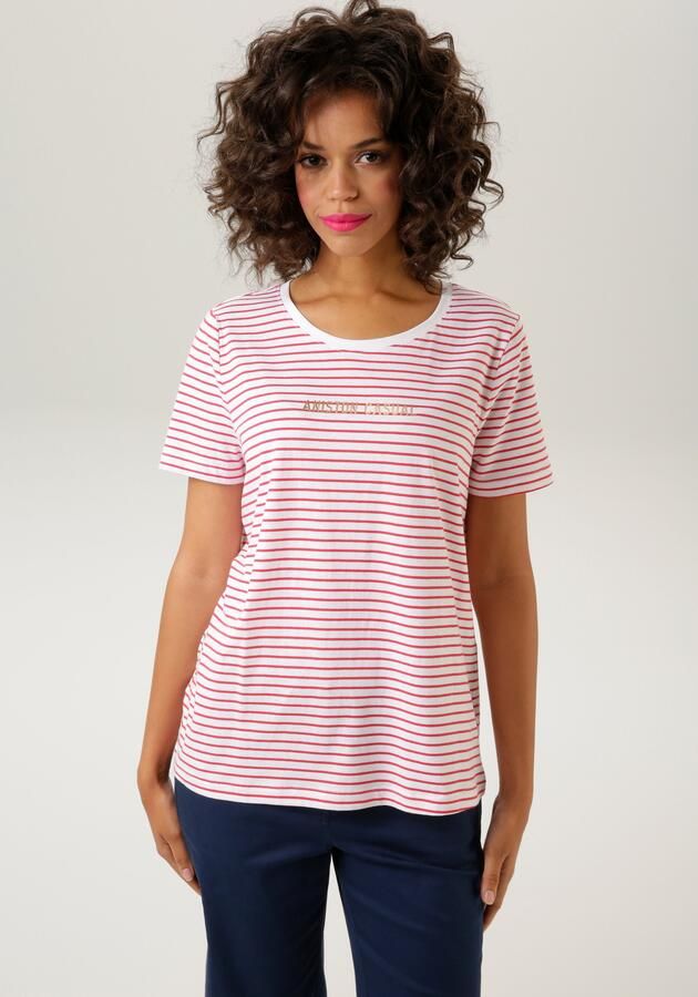 Aniston CASUAL T-shirt met streepdessin - Foto 6