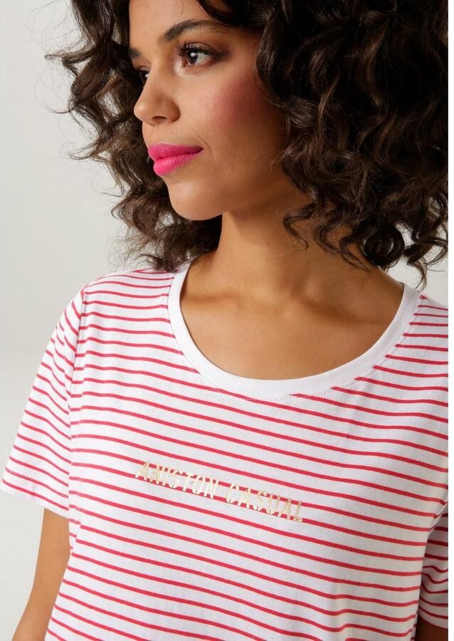 Aniston CASUAL T-shirt met streepdessin - Foto 2
