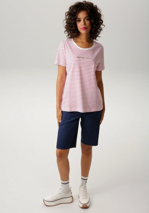 Aniston CASUAL T-shirt met streepdessin - Foto 5
