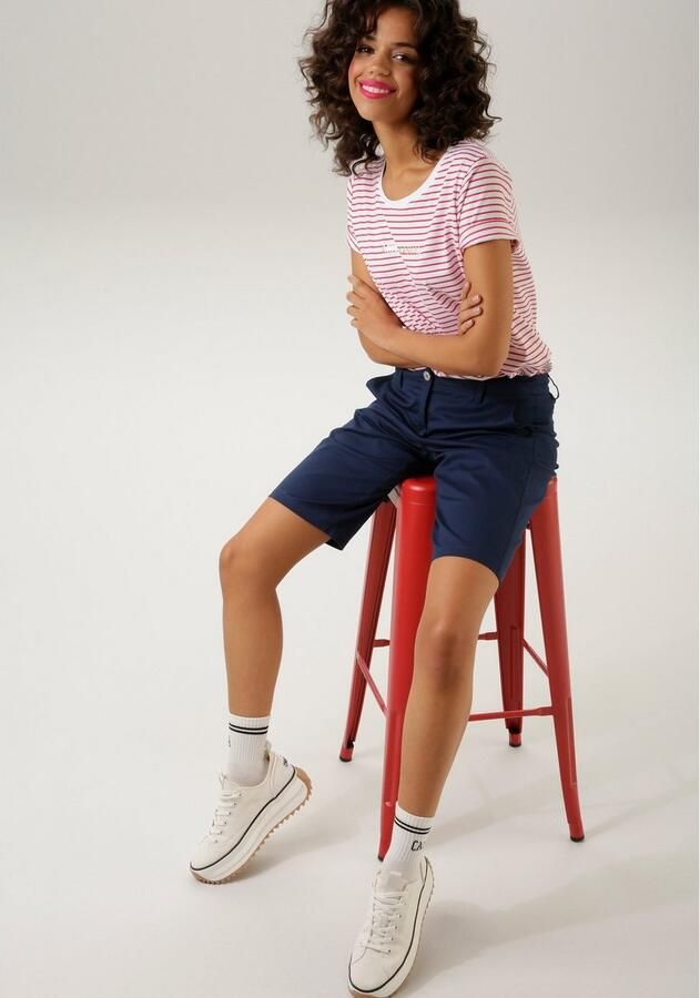 Aniston CASUAL T-shirt met streepdessin - Foto 3