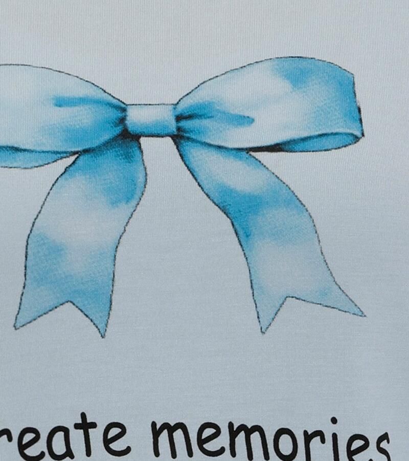 Aniston CASUAL T-shirt met strik en opdruk