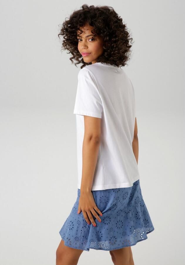 Aniston CASUAL T-shirt met tropische ananas-print voor - Foto 5