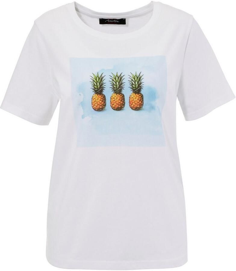 Aniston CASUAL T-shirt met tropische ananas-print voor - Foto 2
