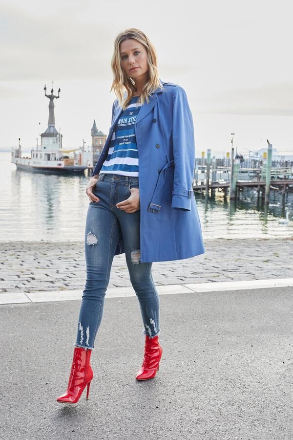 Aniston CASUAL Trenchcoat met riem voor het aanpassen van de wijdte - Foto 2