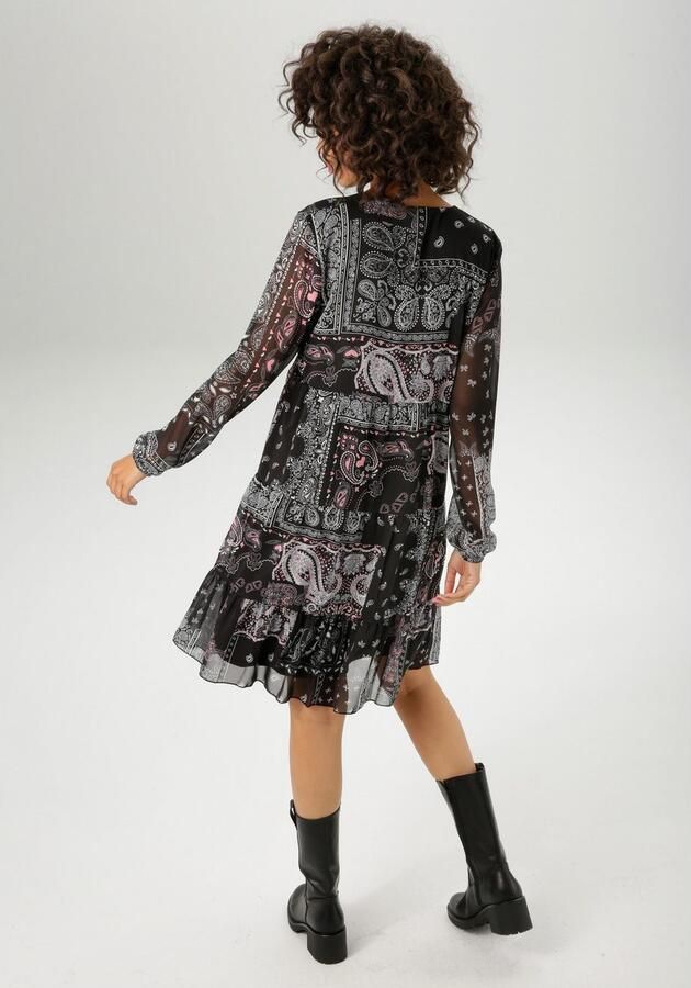 Aniston CASUAL Tuniekjurk in fantasierijk paisley-patroonmix nieuwe collectie - Foto 5