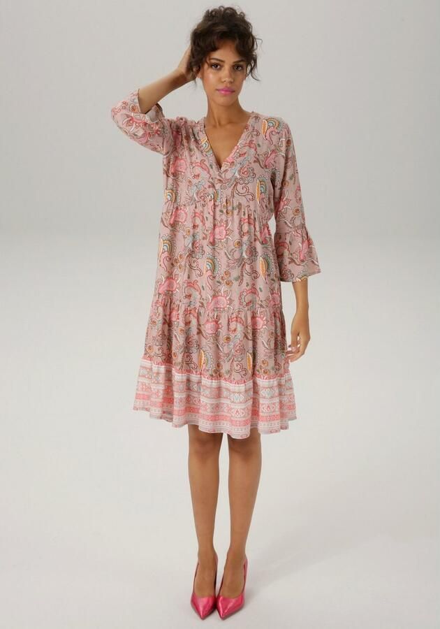 Aniston CASUAL Tuniekjurk met fantasierijke druk - Foto 3