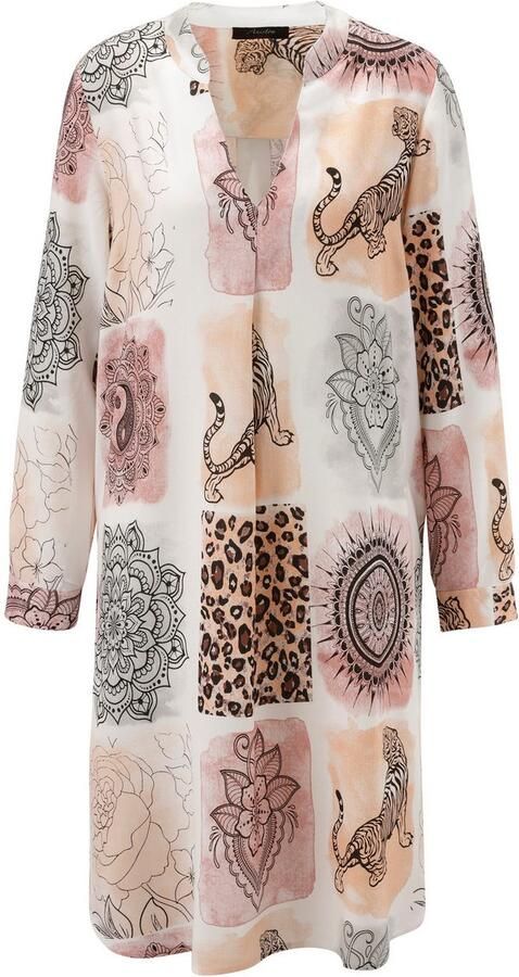 Aniston CASUAL Tuniekjurk met fantasierijke patch-print elk stuk is uniek nieuwe collectie - Foto 6