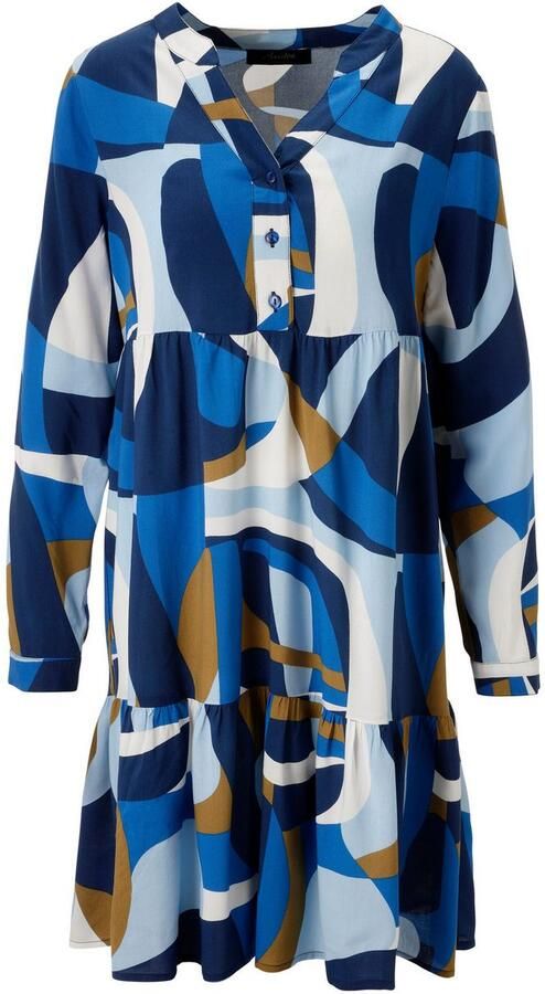 Aniston CASUAL Tuniekjurk met grootschalig grafisch druk nieuwe collectie - Foto 6