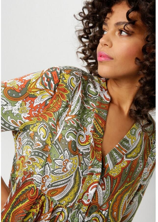 Aniston CASUAL Tuniekjurk met kleurharmonieuze grootvlak paisley-patroon - Foto 2