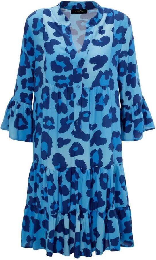 Aniston CASUAL Tuniekjurk met kleurrijke grafische bloemen bedrukt - Foto 6