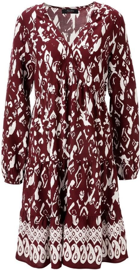 Aniston CASUAL Tuniekjurk met kunstzinnige print en boord aan de zoom nieuwe collectie - Foto 6