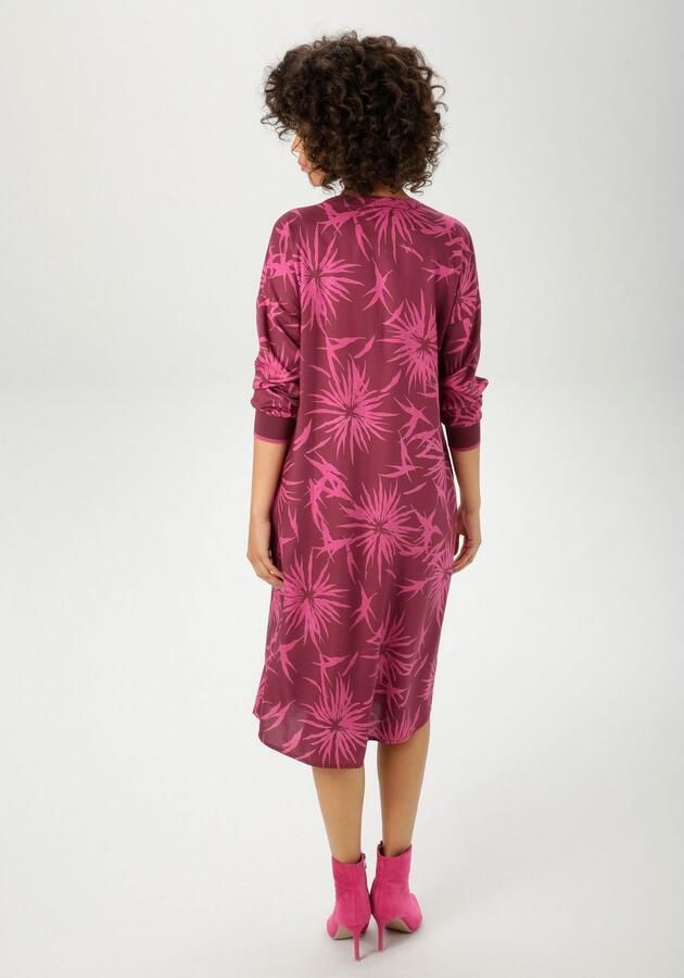 Aniston CASUAL Tuniekjurk met trendy grafische bloe print nieuwe collectie - Foto 4