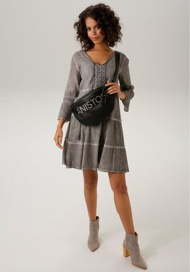 Aniston CASUAL Tuniekjurk met uitgebreide kantversiering (Met jersey onderjurk) - Foto 3