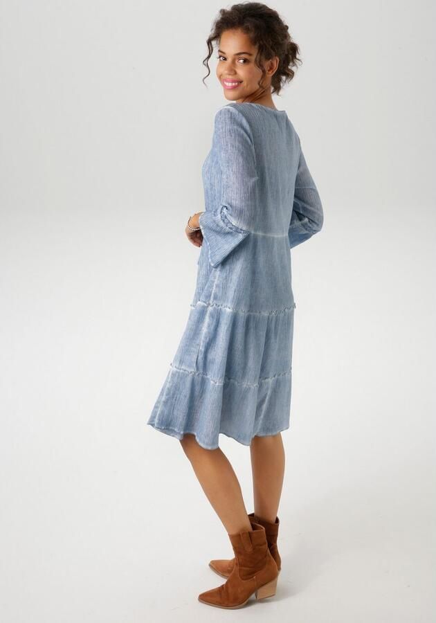 Aniston CASUAL Tuniekjurk met uitgebreide kantversiering (Met jersey onderjurk) - Foto 4