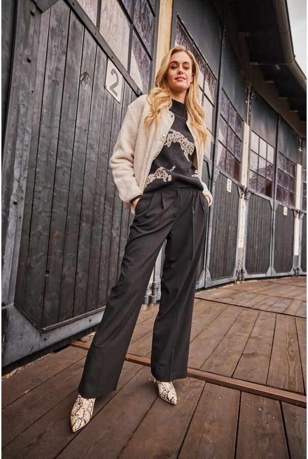 Aniston CASUAL Tweezijdig te dragen jack van knuffelzacht teddy-pluche en gladde geweven stof nieuwe collectie - Foto 7