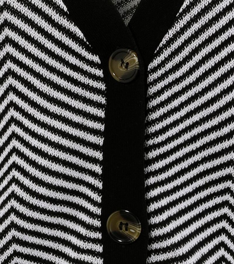 Aniston CASUAL Vest in trendy visgraat patroon