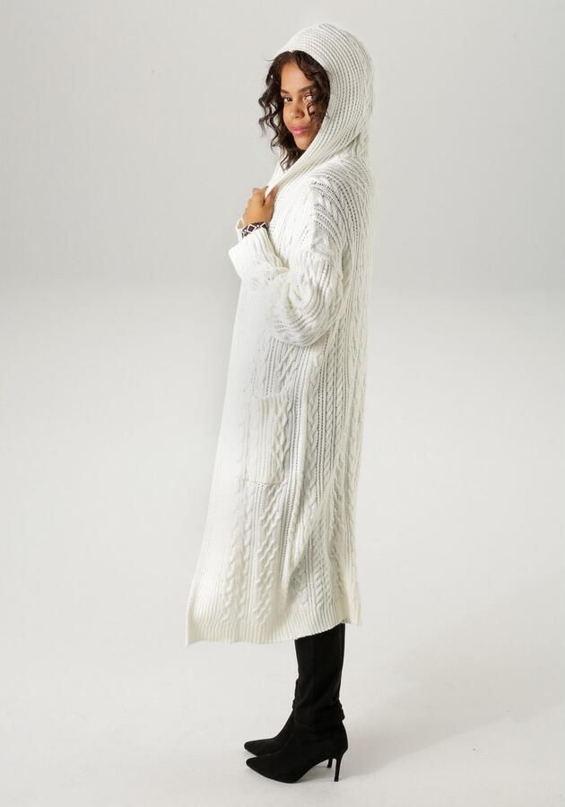 Aniston CASUAL Vest in trendy vlecht- en ajourpatroon-mix - Foto 3