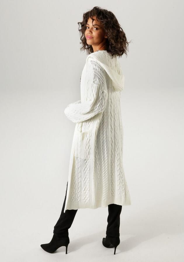 Aniston CASUAL Vest in trendy vlecht- en ajourpatroon-mix - Foto 4