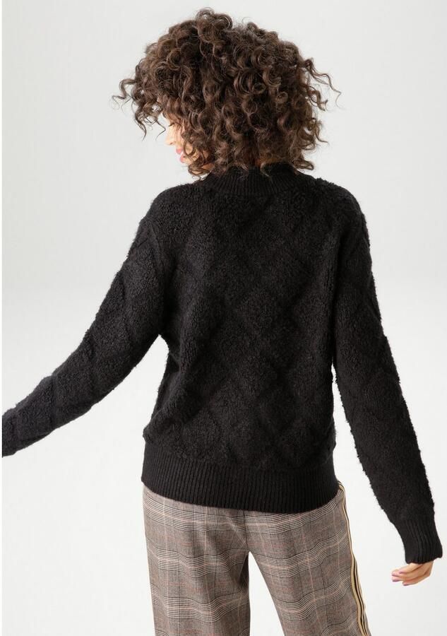 Aniston CASUAL Vest met discreet ruitpatroon in 3d-effect nieuwe collectie - Foto 4