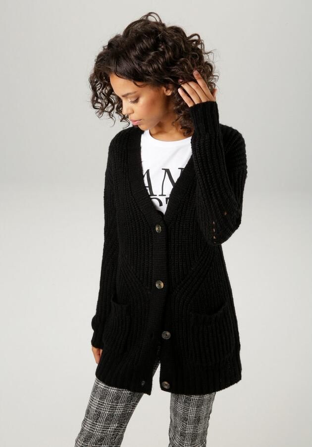 Aniston CASUAL Vest met prachtig breipatroon - Foto 3