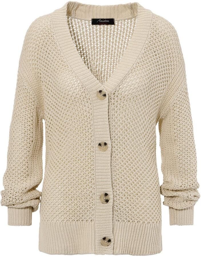 Aniston CASUAL Vest met trendy gaatjesbrei-patroon - Foto 2