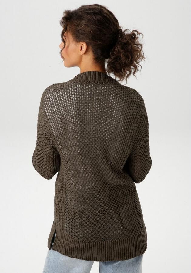 Aniston CASUAL Vest met trendy gaatjesbrei-patroon - Foto 4