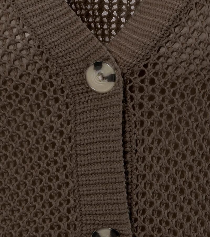 Aniston CASUAL Vest met trendy gaatjesbrei-patroon